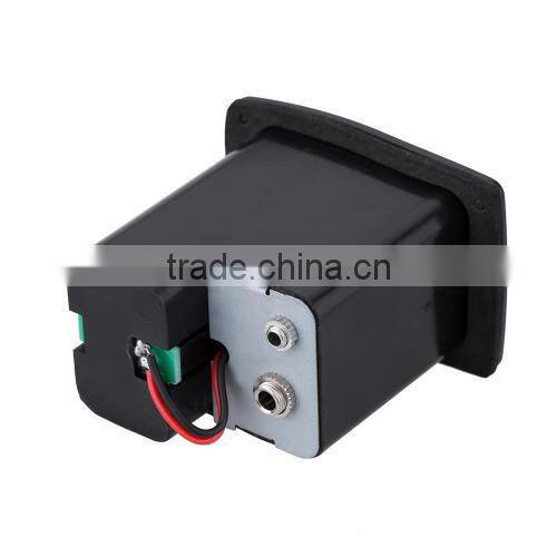 Acoustic Guitar Bass Treble Tone and Volume Control EQ Equalizer Preamp Piezo Pickup Tuner Amplifier with Active Line 6.35MM Plu