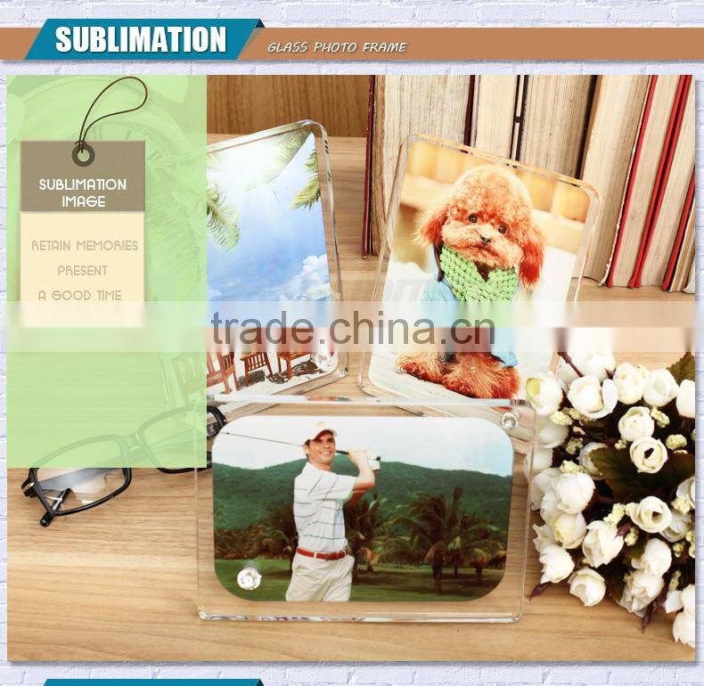 Sunmeta beautiful blank sublimation coated 180*130*10 heat press glass photo frame