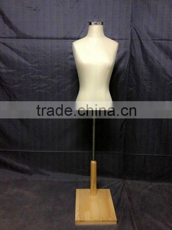 2015 warpped in cloth female upper-body mannequin