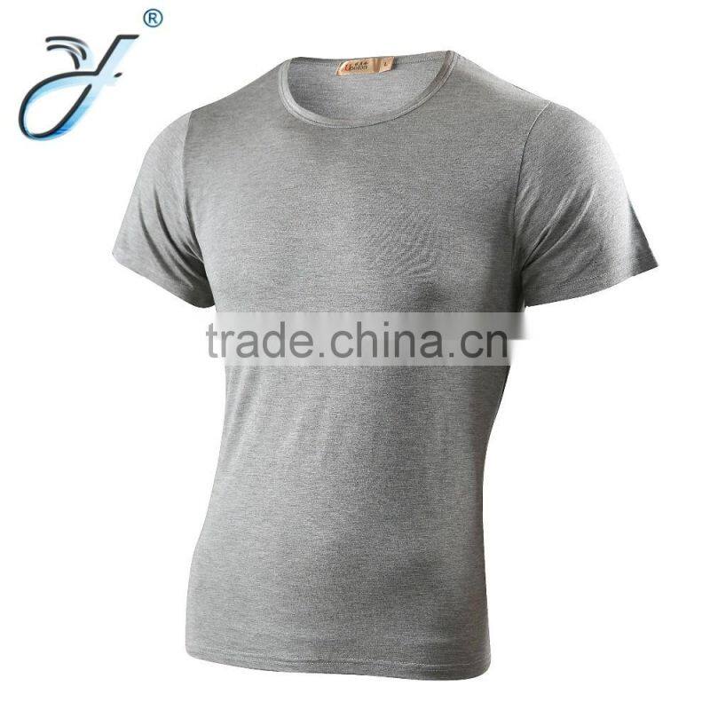 Wholesale O-Neck Spandex Shirt Bamboo Shirts Breathable T-shirt