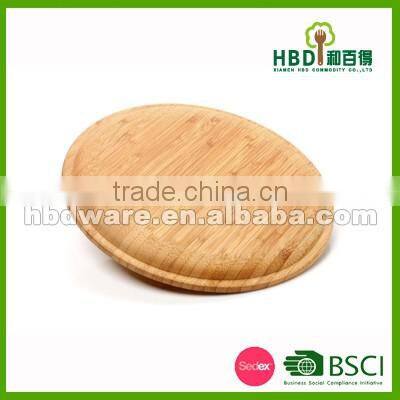 New Design round Serving Tray, bamboo Plate, Divided Platter