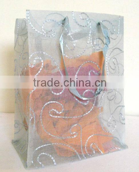 Fine 100% cotton transparent Indian manufactured organza with hand embroidery