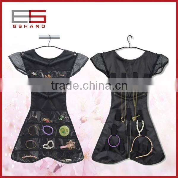 New style hanging jewelry organizer with clear PVC pockets