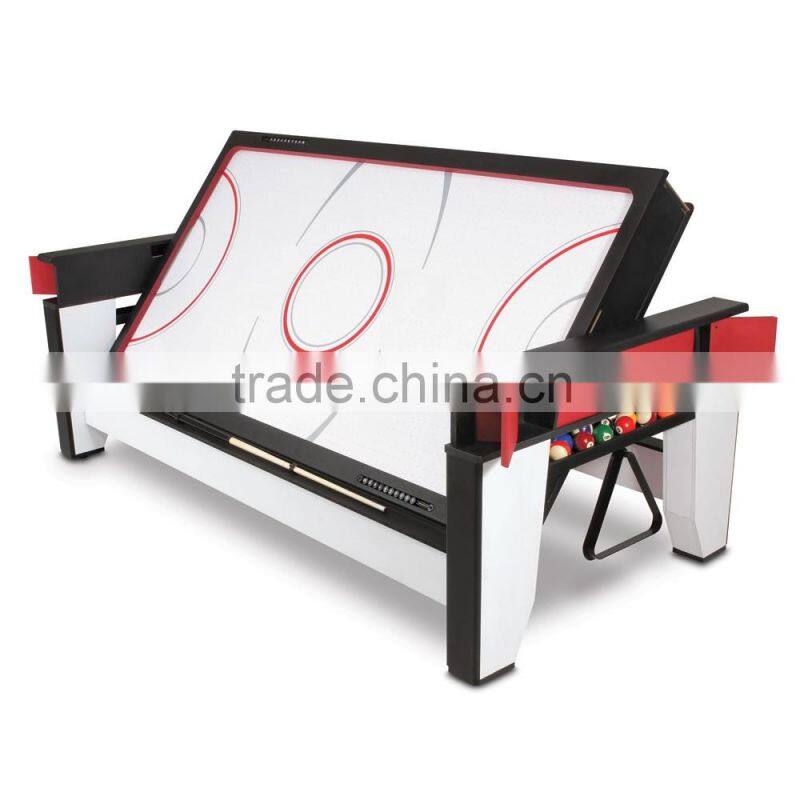 7' High quality 2 in 1 table games table with Factory promotion. Air hockey table, Pool table.
