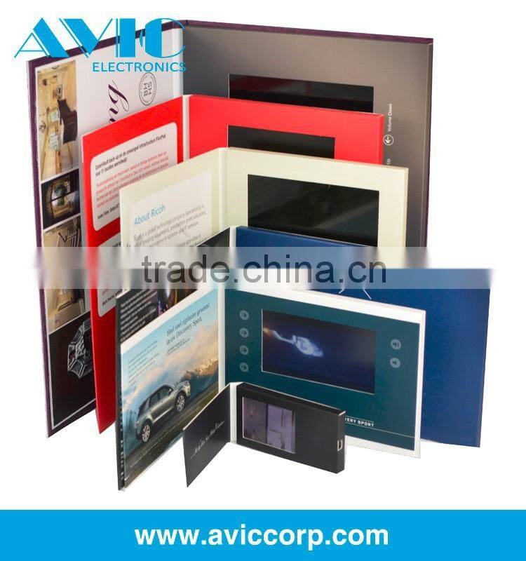 Hot sale touch video brochure