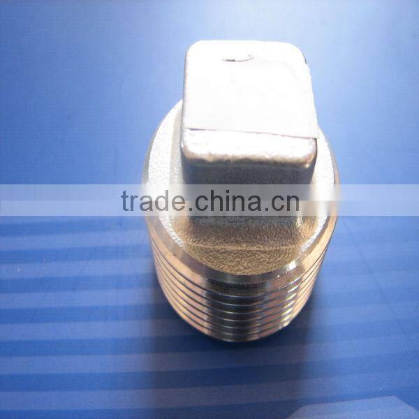 1/8"-4"stainless steel square plug 304 316