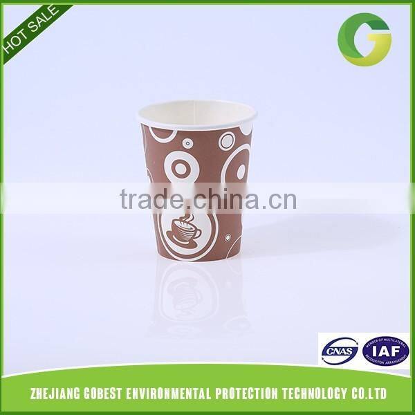 GoBest Nature Cup single wall disposable paper cup printed hot coffee cup