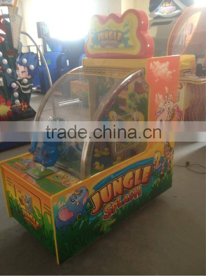 coin operated amusement water gun game jungle splash game machine new happy duck water shooting game machine