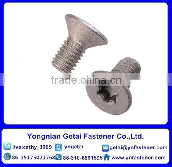 screws with hexalobular slot, Round head /Countersunk head/Raised countersunk head