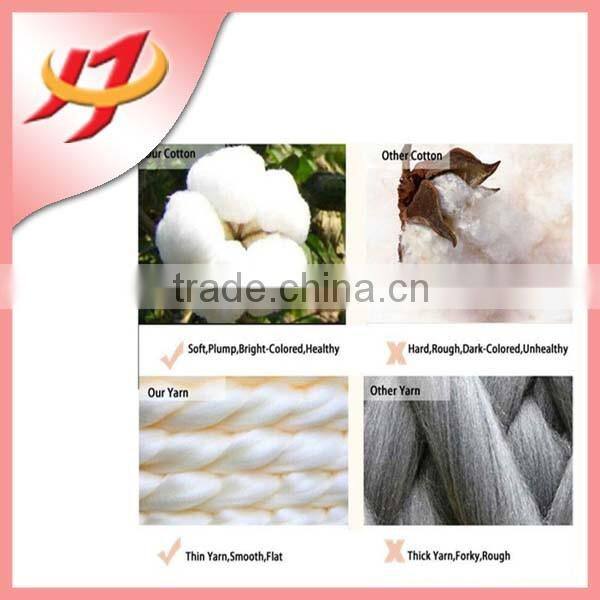 wholesale plain white 100% cotton combed knitting fabric white fabric