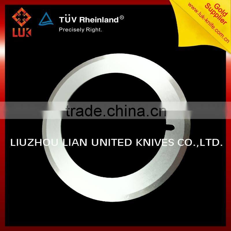 Circular bottom knife for slitter machine