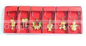 Polyresin Christmas decor wine charms