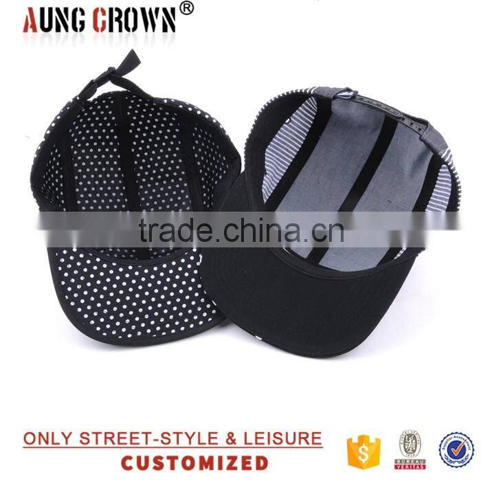 promotional custom print 5 panel caps