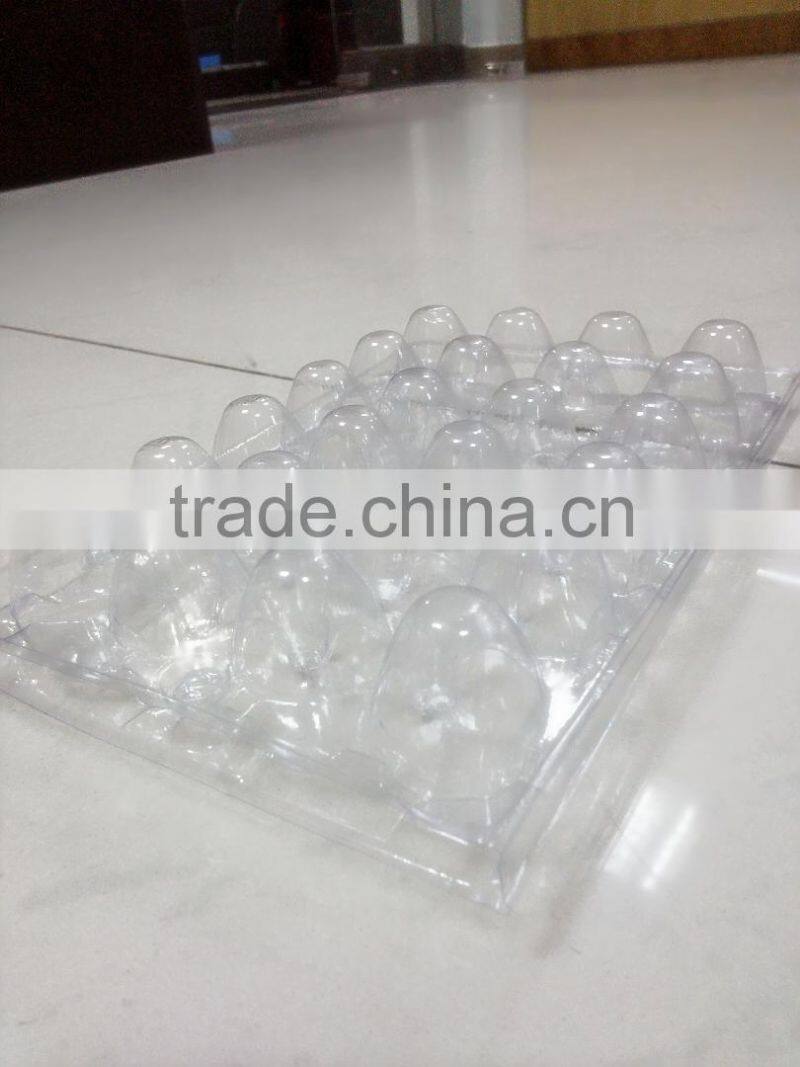 Cheap transparent plastic 24 quail egg trays