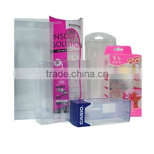 high quality folding box,wholesale plastic rigid box,PVC/PET square box
