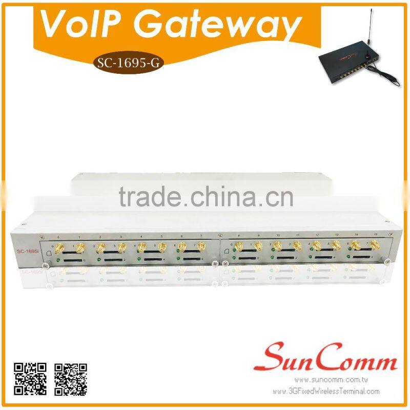 GSM Voip Terminal SC-0895-G with 8 SIM GSM SMS Gateway