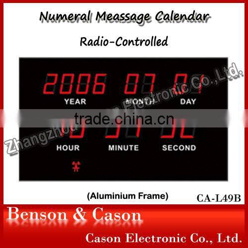Cason Clapboard Table Clock Digital LED Wall Clock