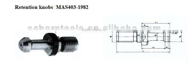 Retention knob pull stud