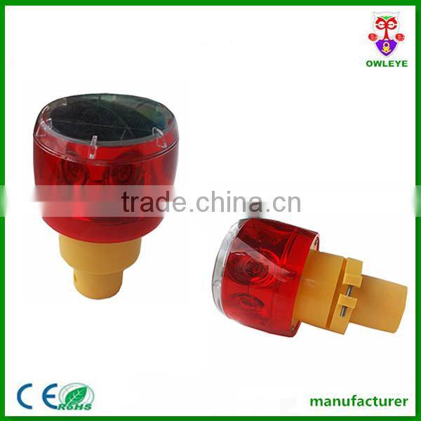 Red led solar flashing safety light used for foggy weather