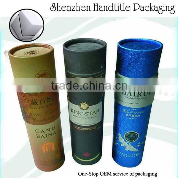 customized round tube box with rope handles