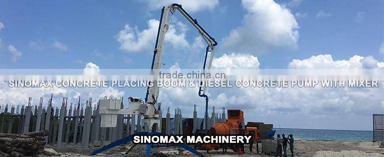 TOP! 13m 15m 17m 18m Mobile Hydraulic Concrete Placing Boom with Wheels/Spider Boom
