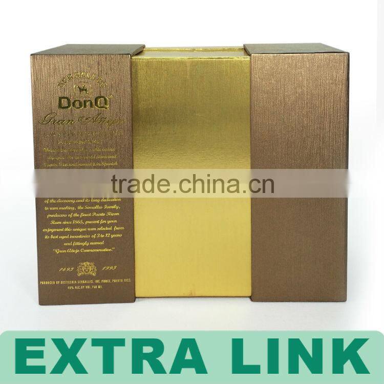 Luxury Cardboard Style Wine Bottle Pack Box,Wholesale Cardboard Wine Boxes,Packaging Boxes Custom Logo