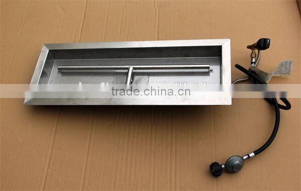 Outdoor Rectangle Gas Fire PIt Burner for fire pit table