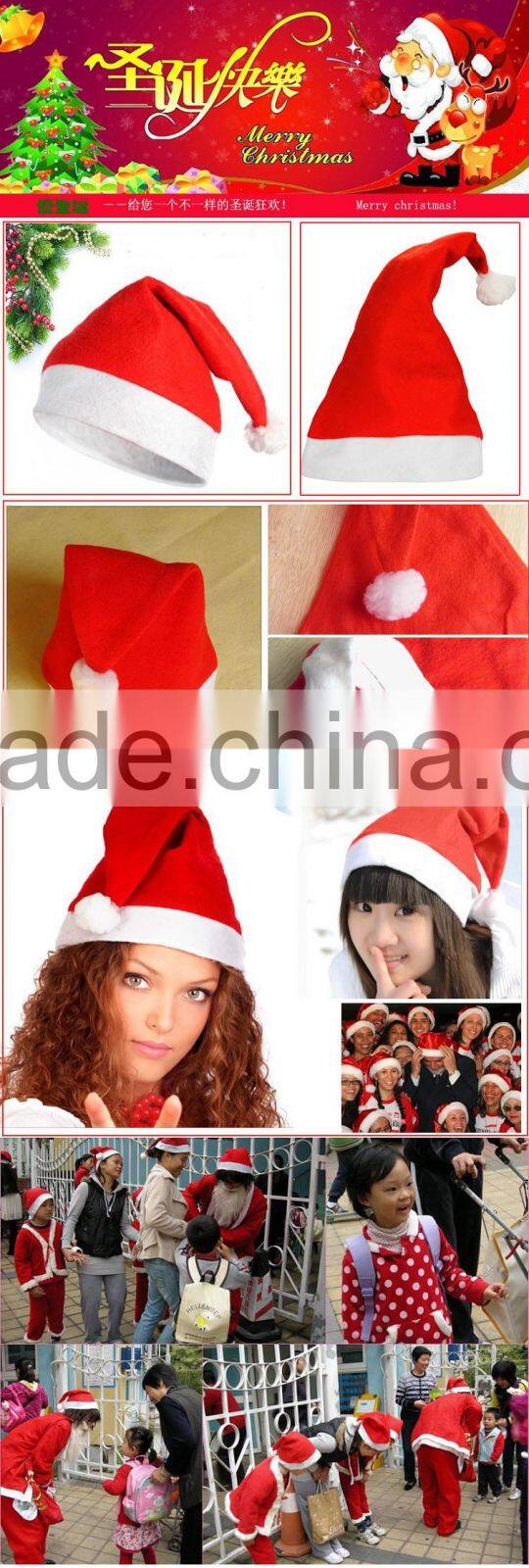2015 wholesale red color christmas hat design,dancing christmas hats for party