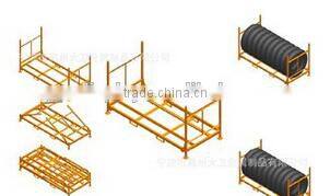 Stackable Folded Metal Floor Display Tyre Stand/double layer
