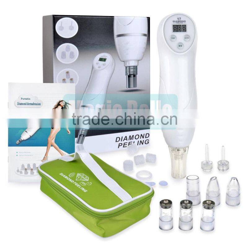 Portable Diamond Microdermabrasion Dermabrasion Vacuum Cleansing Facial Skin Care Machine home care skin peeling Equipment