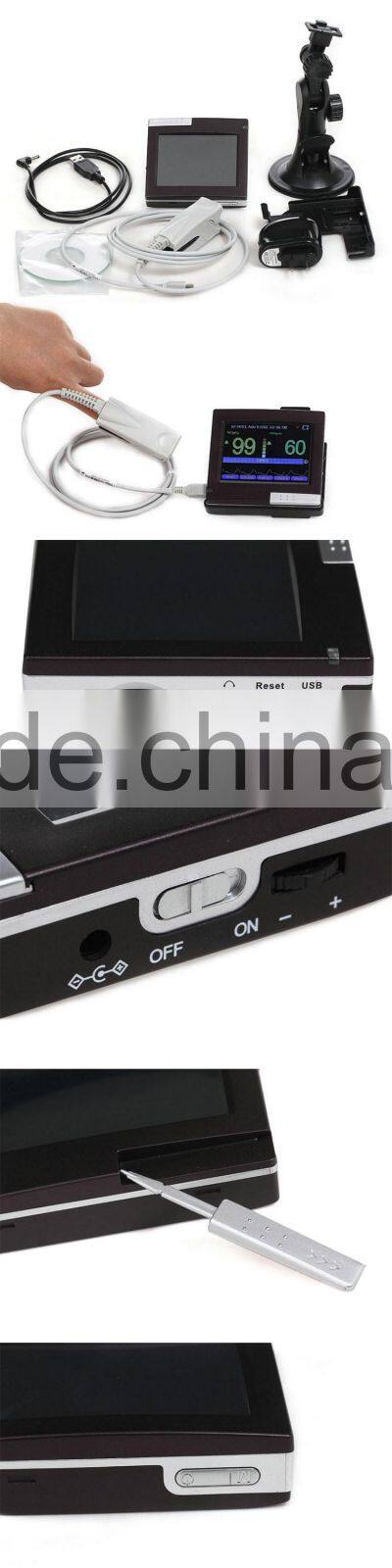 OEM Touch Screen Color display OLED Fingertip Handheld Pulse Oximeter with Free Software