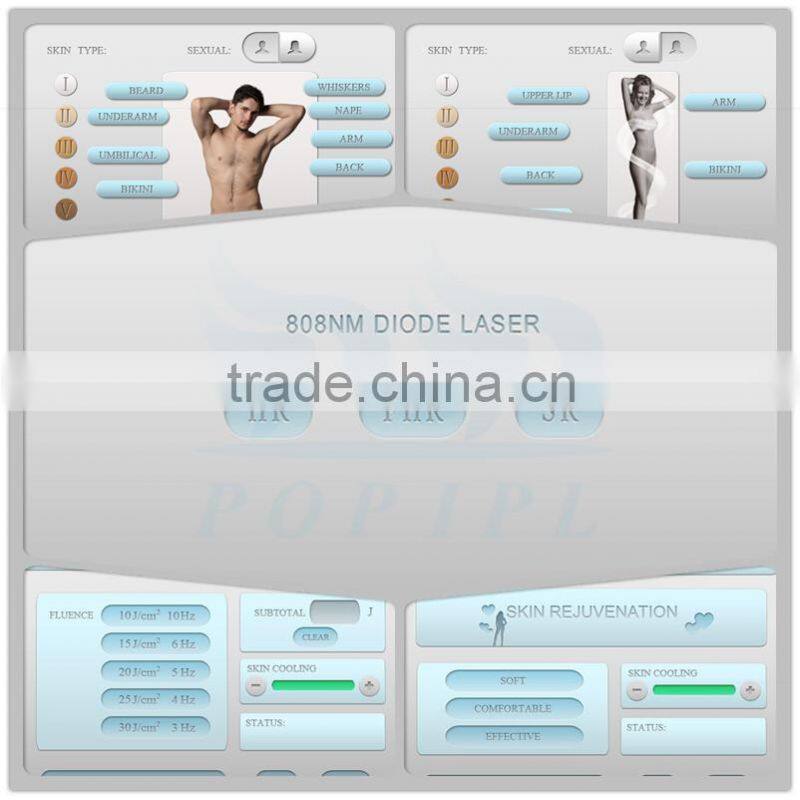 808nm diode laser machine for POPIPL 808nm Diode Laser Hair Removal price machine china pop ipl machine