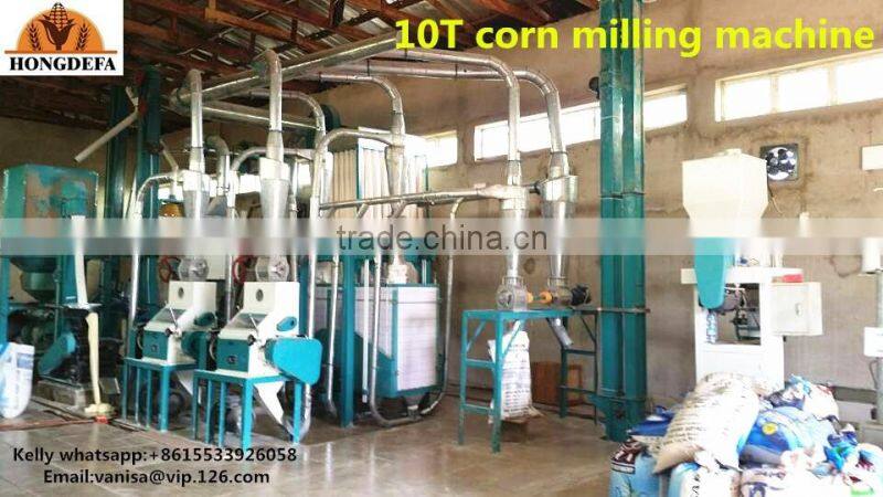 Small Capacity Small Milling Plant 10T Maize Mill for Corn Posho