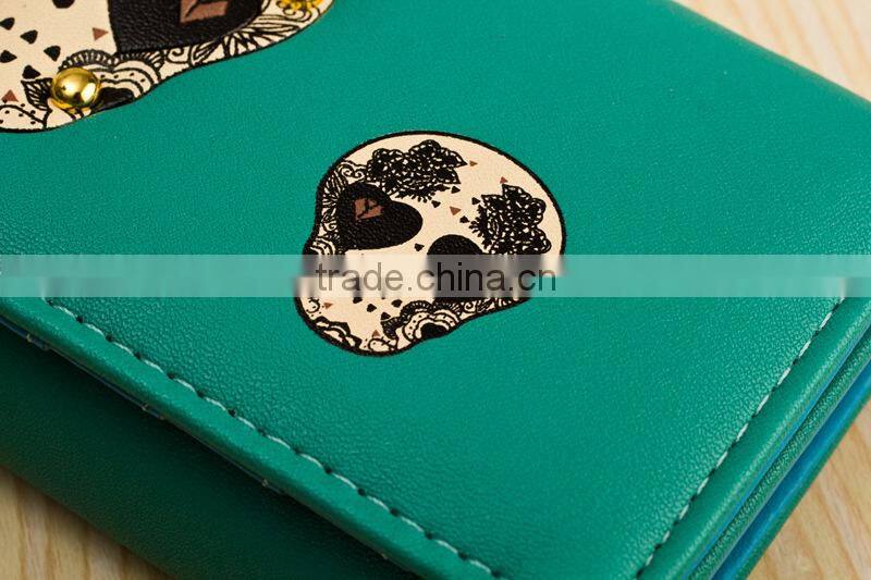 Cheap New Fashion Womens Pu Leather Bag Skull Fashion Handbag Girl Purse Wallet For Sale