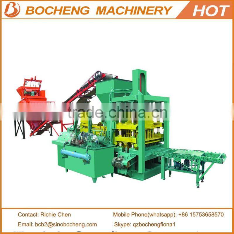 QT4-20 Fully Automatic Hydraulic Color Paver Block Making Machine