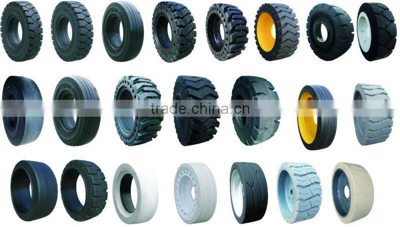 Self-propelled Vertical Lifts Rubber Wheel 305x100 For Dingli AMWP9.5-1100