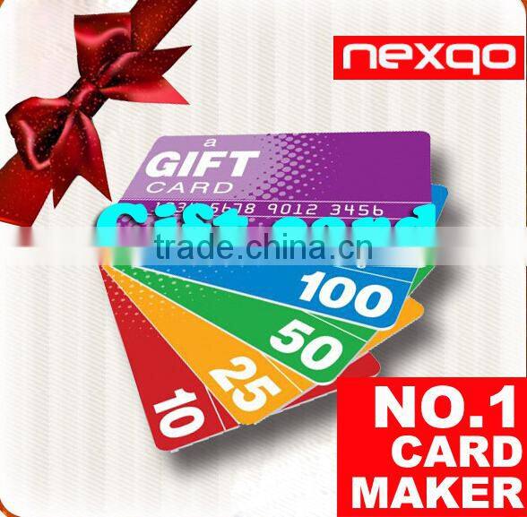 Wholesales holiday gift voucher/gift card