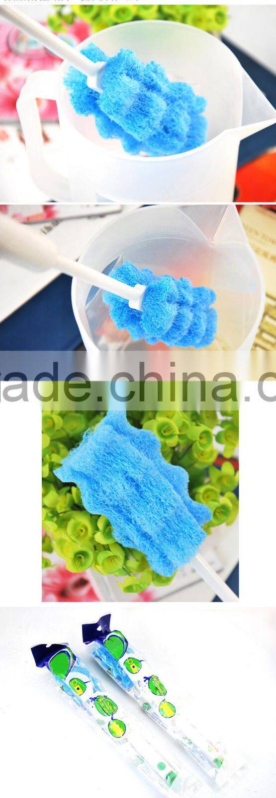 Home Kitchen Cup Bottle Glass Pot Cleaning Washing Sponge Brush