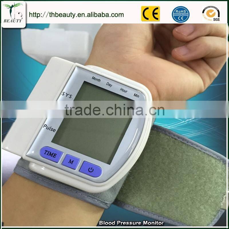 2017 Digital Wrist Blood Pressure Monitor Arm Meter Pulse Heart Beat Meter LCD Automatic sphygmomanometer