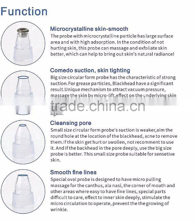 2017 Hot multifunction exfoliator vacuum blackhead remover for face