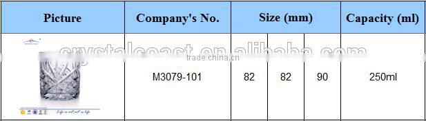 cheap clear scotch whiskey glass engraved old fashion rock whiskey glass