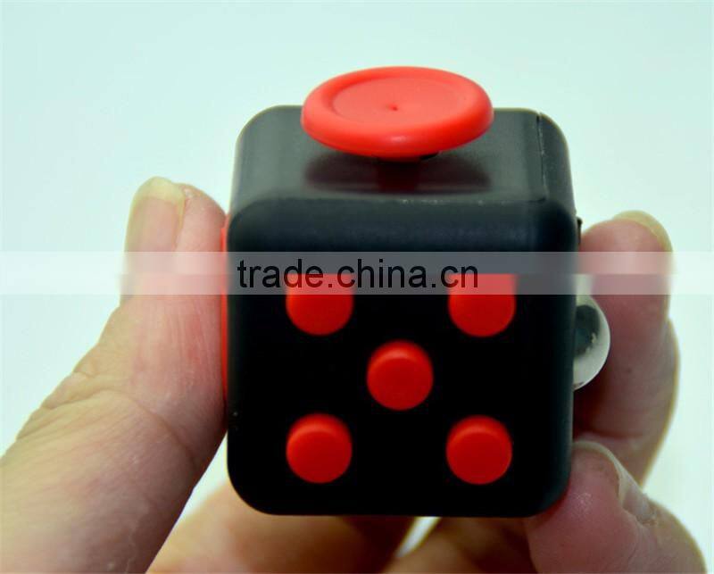 2016 New arrive Addicting High Quality 6-Sided Desk Toy Fidget Mixed colors magical cub smooth button desk toy fidget