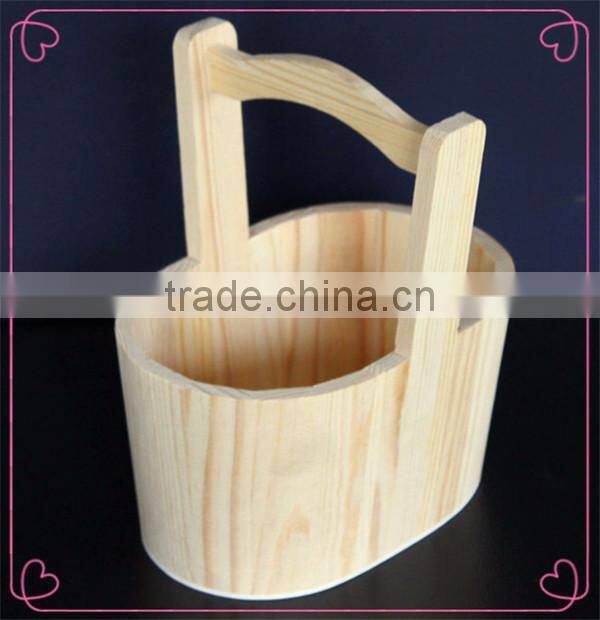 Unfinished custom small wooden barrel decoration
