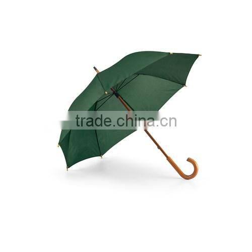 Classic umbrella with wooden shaft and crook handle