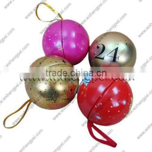 tin christmas ball