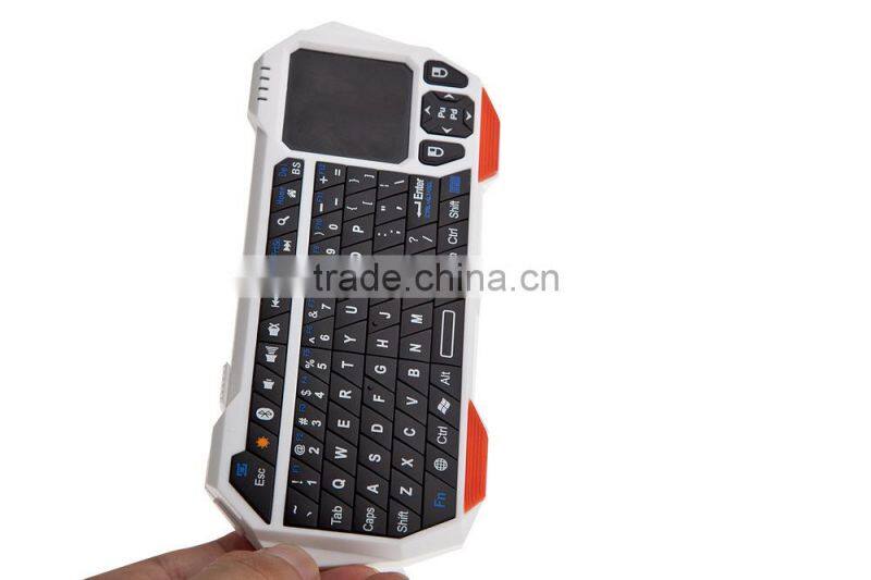 Wireless Bluetooth Mini Keyboard with Built-in Touchpad air mouse remote control for Android and iOS