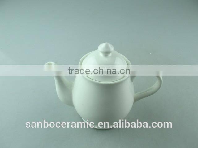 wholesale stock Cheap ceramic pot,white tea pot
