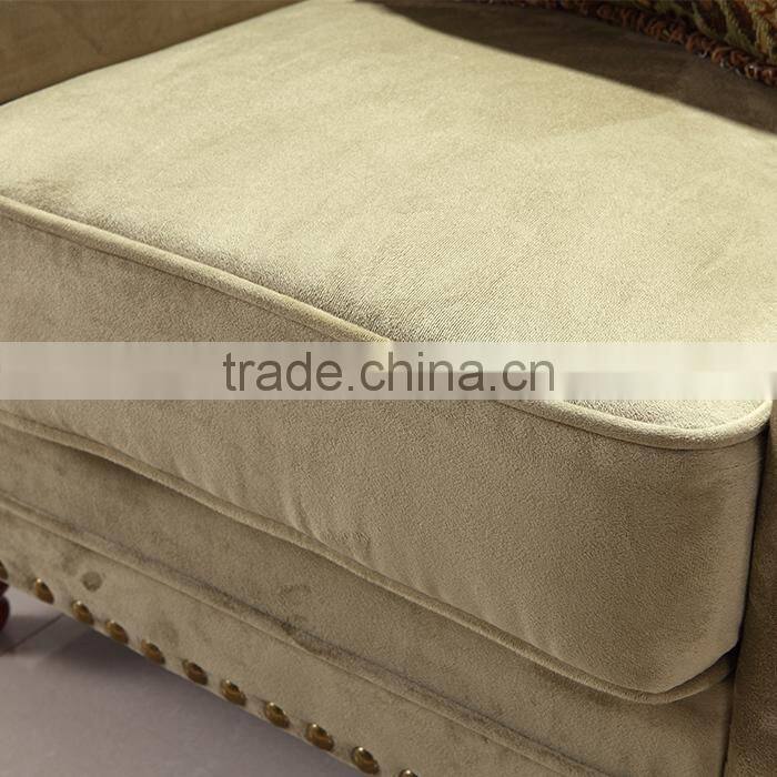 European American rustic style comfortable fabric sofa chair for living room bedroom LQ-D015#