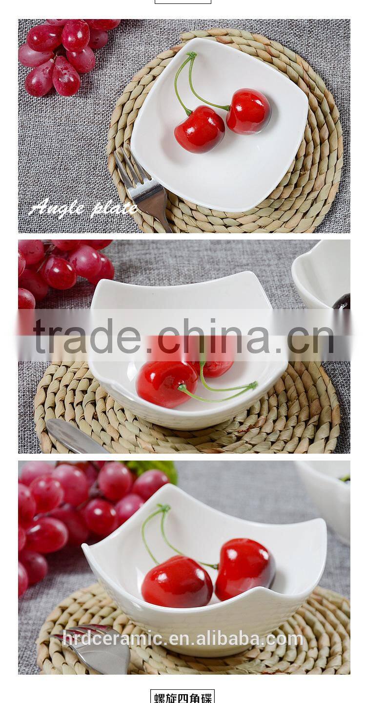 Stocked white porcelain small white ceramic pet bowl dog bowl