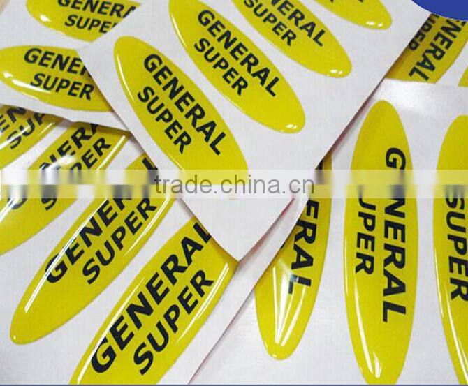 custom made domed labels doming sticker chrome Epoxy 3D die cut domed sticker
